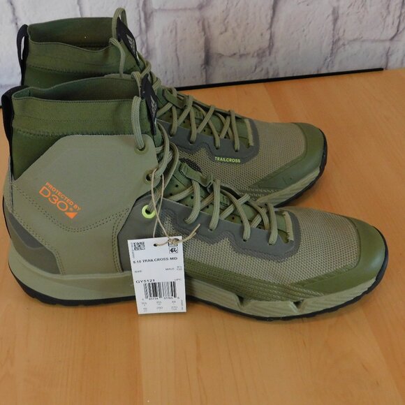 Men's Five Ten 5.10 Trailcross Mid Pro Flat Shoes Green Black GY5121 Size 10 - Picture 9 of 9